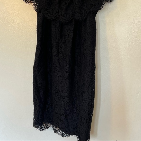 Madewell Floral Lace Off Shoulder Oversized Mini Dress Sz 0 - Picture 13 of 16